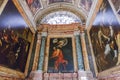 Church of St. Louis of the French with paintings by Caravaggio in Rome, Italy Royalty Free Stock Photo